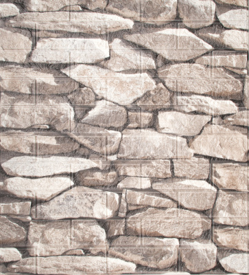 18FC Панель Super Stick 3D самоклеящаяся 70х77 Камень (10 шт/уп)3мм